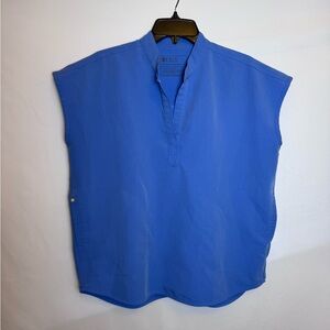 Figs Scrub Top Womens Small Ceil Blue Rafaela Oversized Top